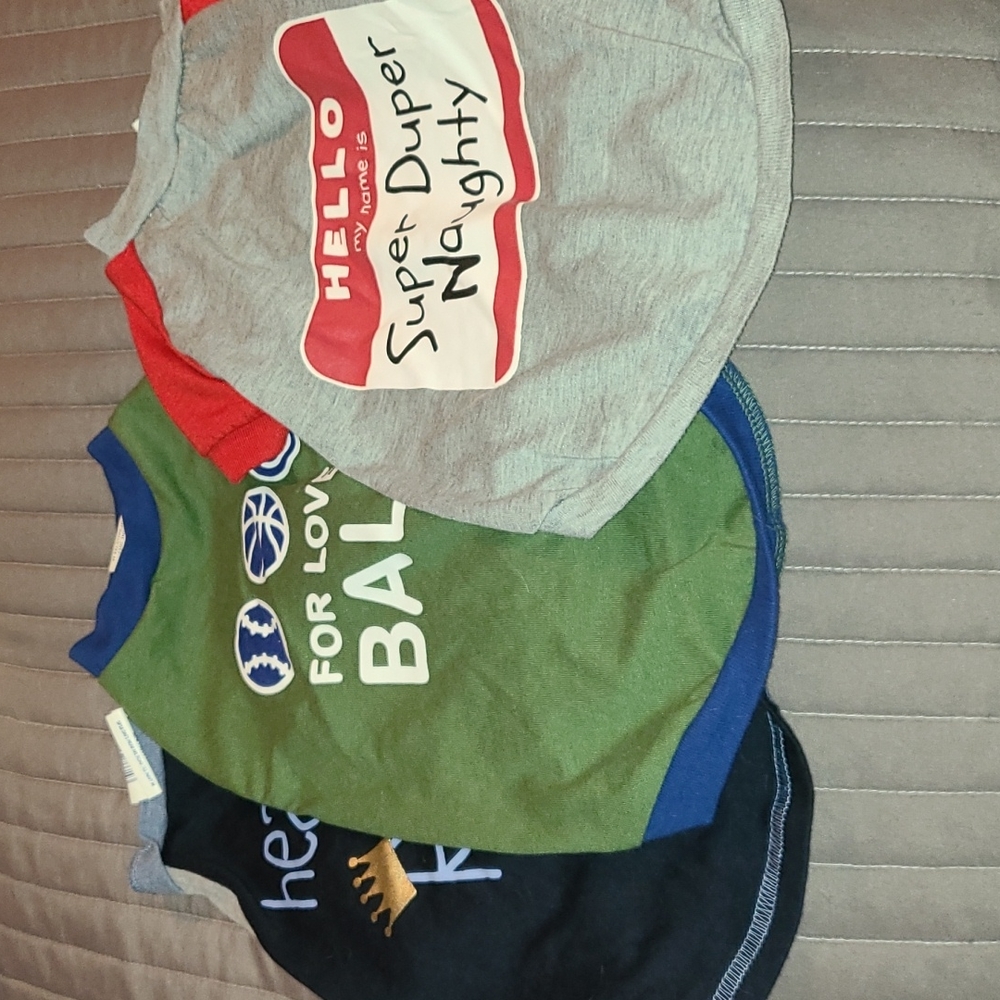 3 medium dog t shirts